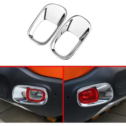 Carmilla Car Rear Fog Light Protection Cover Fit For Jeep Renegade 2015 - 2019 Back Fog Lights Decoration Covers Trim Sticker