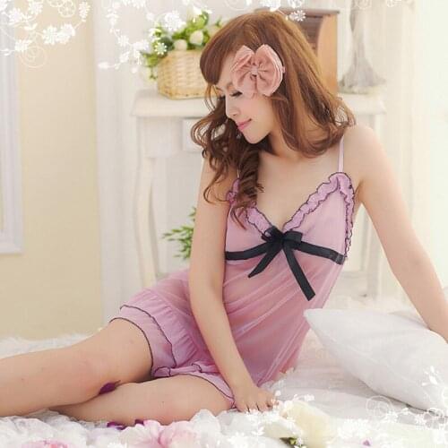 Womens Sexy Lingerie Nightdress G-String Sleepwear Erotic Costumes Womens Underwear Exotic Apparel Sexy Clothes
