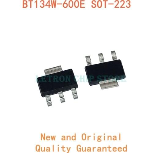10PCS BT134W-600E SOT223 BT134-600 BT134W 600E SOT-223 SMD new and original IC Chipset