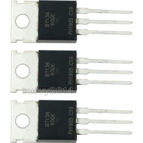 10PCS BT136-600E TO220 BT136-600 TO-220 BT136 136-600E new and original IC