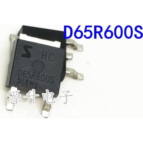 10Pcs PATCH TO-252 OF D65R600S 65R600S FIELD EFFECT MOS TUBE