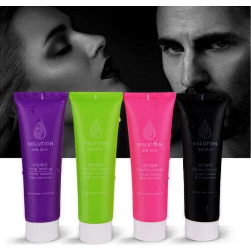 60ml Sex Lubricant Silk Touch Thick Water-based Sex Oil Edible Oral Sex Lubricant Anal Excite Vaginal Lubricant Adult Products