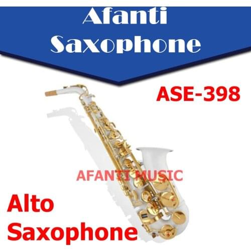 Afanti Music Eb tone / Gold finish Alto Saxophone (ASE-398)