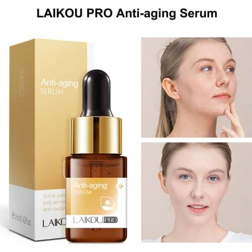 LAIKOU PRO Anti-Aging Facial Serum Anti-Wrinkle Remove Fine Lines Deep Nourishing Moisturizing Whitening Skin Shrinking Pores