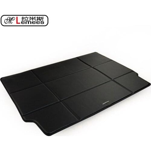 Automotive Carpets Special Leather Car Rear Trunk Mat for C4L CitroenC5 Sega Elysee DS5 4 3 Easy Clean No Odor Green Carpets