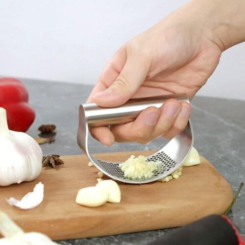 Ginger Garlic Press Mincing Masher Squeezer Rocking Multi-function Slicer