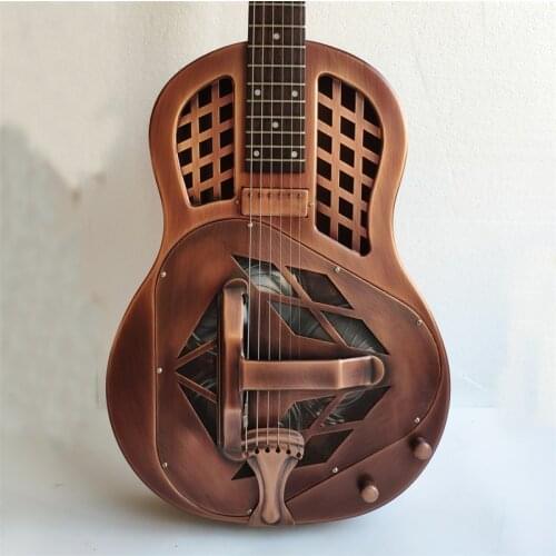 Jonathan 19 series resonator guitar, resophonic guitars, Metal Body Duolian guiatrs