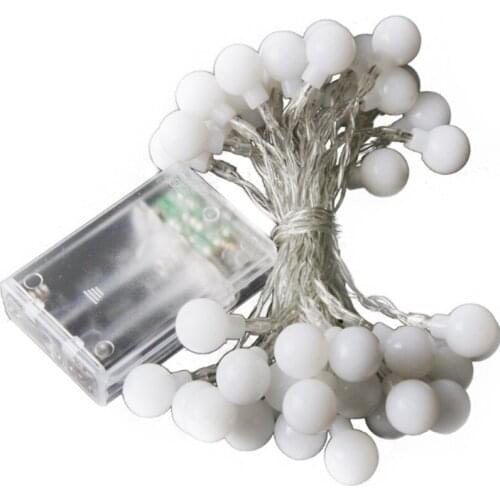 2 packs 10 FT 20 LED Globe Ball String Lights batteries operated Fairy Lights, Decor for Indoor outdoor party wedding Christmas