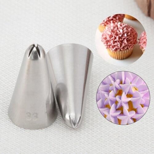 #33 Star Confectionery Nozzles For Cakes Decorating Tips Cupcake Cream Icing Nozzle DIY Baking&Pastry Tools Kitchen Accessories