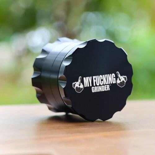 MY FUCKING Drum Style Metal Smoking Grinders With Pollen Catcher 50MM 4 Piece Aircraft Aluminum Herb Grinder Suit Pipe