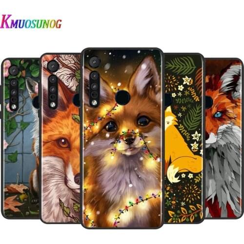 Cute Animal Fox For Motorola G9 G8 G Stylus Power One Fusion Hyper Edge E7 E6 5G Plus Play Lite Silicone Phone Case