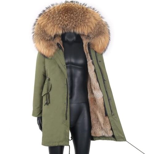 2021 Men Natural Fur Parka Removable Hood winter Jackets Men Warm Genuine Real Fox Fur Male Coat Waterproof Outwear