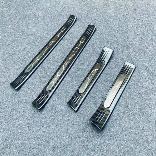 For Toyota Harrier Venza 2020 2021 Exterior Door Sill Trim Pedal Cover Trim Car Styling Accessories Scuff Plate Guard Sticker