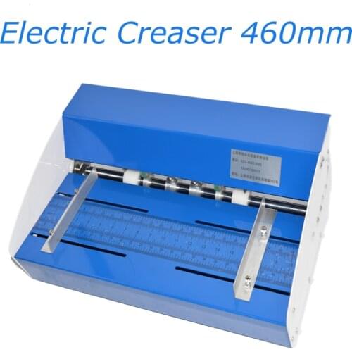 Blue New 18inch 460mm Electric Creaser Scorer Perforator 3 in1 Combo Paper Creasing Perforating 3 Function Machine YH-460e