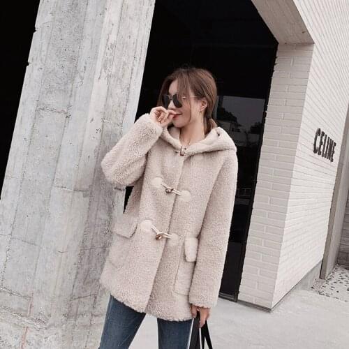 Real Fur Sheep Shearing Winter Coat Women Korean 100% Wool Jacket for Womens Clothing Abrigo Mujer A1955 YY954