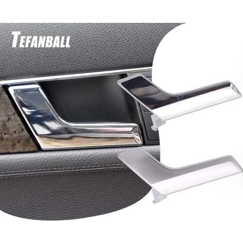 Front/Rear Left/Right Side Chrome Car Inner Interior Door Handle Repair Kit For Mercedes W204 X204 Trim Cover Car Accessories