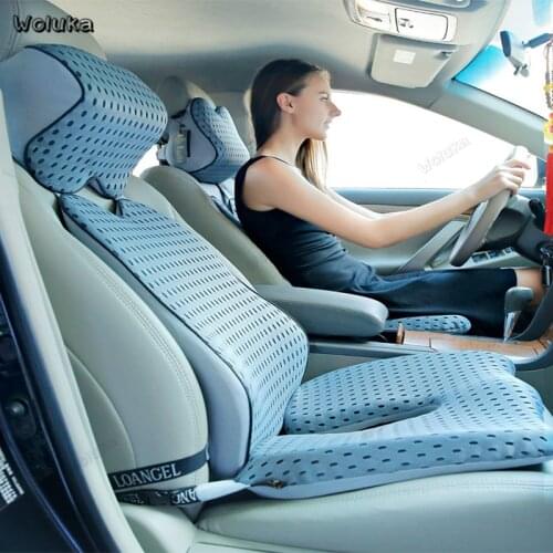 Car Headrest Waist Cushion Increased Cushions Memory cotton Seat Support Set Four Seasons Available CD50 Q05