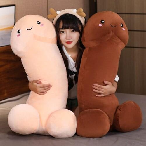 100cm Real-life Funny Penis Plush Toy Stuffed Soft Dick Doll Simulation Penis Plush Pillow Toy Cute Sexy Toy Gifts