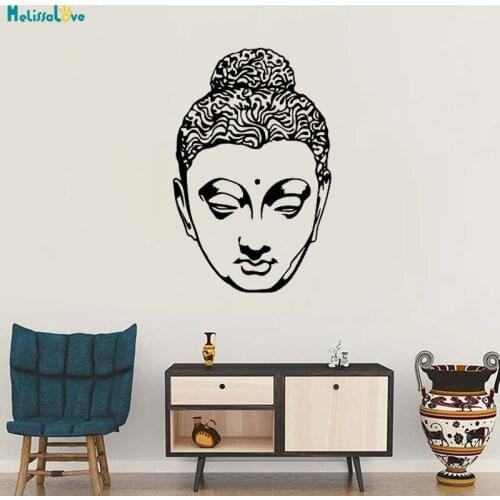 Religious Avatar Vinyl Wall Sticker Hindu Head Statue Home Decor Living Room Bedroom For Removable Decals Art Murals YT352