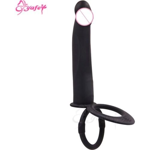 Multi-speed Dildo Vibrator With Sex Ring Strong Vibrating Realistic Soft Butt Plug Massager Adult Products for Men Couples Lover