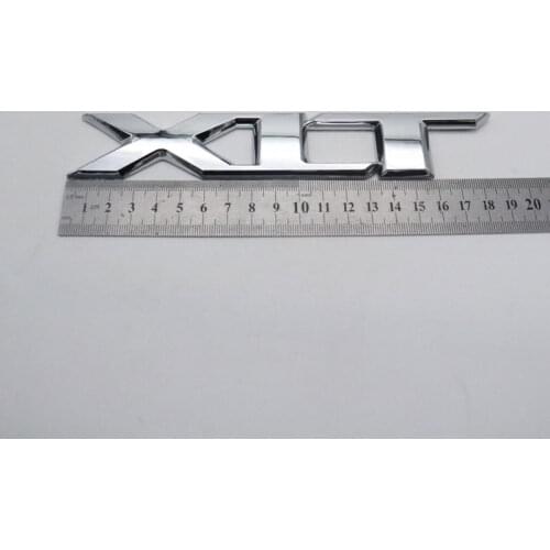 XLT Emblem Rear Trunk Tailgate Logo Letters Car Sticker Decal Badge Silver Color For Ford F150 F-150 Pickup