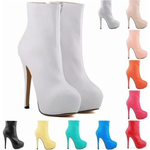2020 new spring autumn casual Party Womens Thin high-heeled shoes Pumps Round Toe PU 14CM heels Slip On waterproof size 35-42
