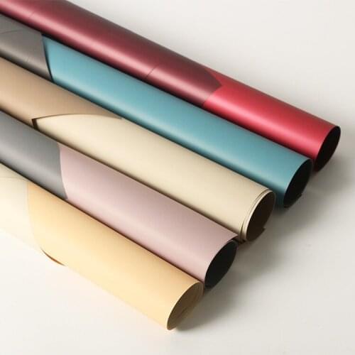 20pcs florist flower wrapping paper decoration Double Colors Gift Packing Plastic Film Waterproof Cellophane