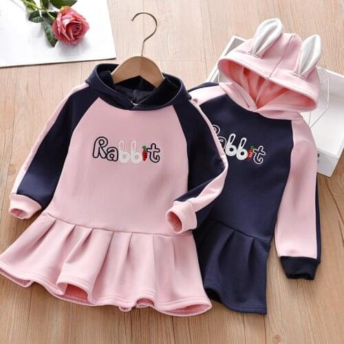 2020 Winter Fashion Baby Girl Clothes Striped Dress Long Sleeve Kids Party Dresses For Girls Clothing Princess Dress 2-6 Year