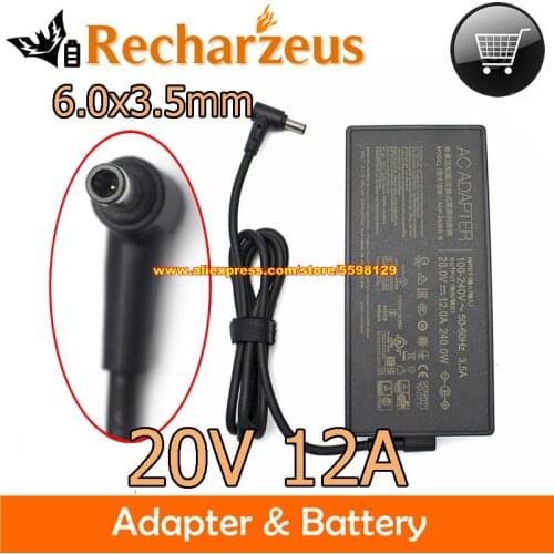 Genuine For Asus ADP-240EB B AC DC Adapter 20V 12A For ROG 15 GX550LXS RTX2080 Computer Charger Laptop Power Supply