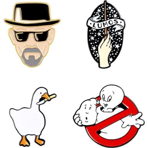 Anime Badges Pins Womens Brooch On Clothes Enamel Pin Brooches Badges For Backpack Cartoons Goose Badges Jewelry Accessories