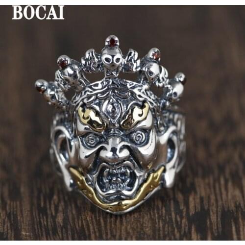 925 sterling silver OV,, genuine new eye in the sky skeletons Thai Silver Ring
