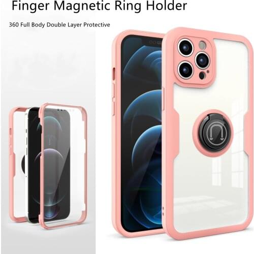 Finger Magnetic Ring Holder Case for IPhone 11 12 Pro Max Shockproof Coque Cover for IPhone 8 7 Plus X XR XS Max SE 2020 Funda