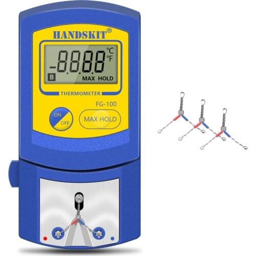 Digital Temperature Tester Soldering Iron Tips Portable FG-100 Thermometer Used With 4 pcs Sensors For Welding Iron
