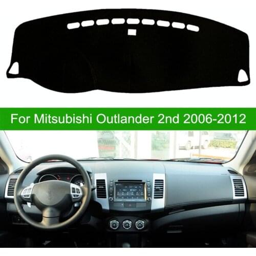 Car DashMat Dashboard Cover Mat Pad Interior Sun Shade Carpet Accessories For Mitsubishi Outlander 2006 2007 2008 2009 2010-2012
