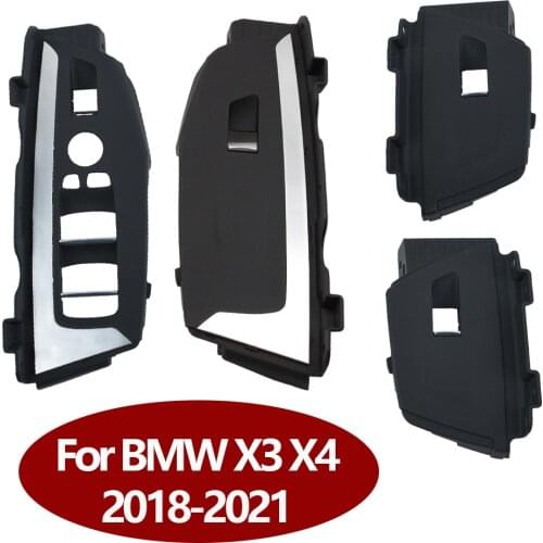 LHD Car Interior Door Window Lift Switch Button Panel Trim Cover Replacement For BMW X3 X4 G01 G02 F97 F98 2018-2021
