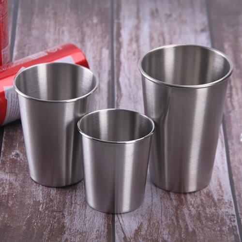 Cross-Border Hot Selling 304 Stainless Steel Beer Jar Creative Curling Cup Portable Single-Layer Foreign Trade Cup Wholesale