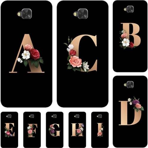 For ASUS X00LDA X00LDB Live Plus ZenFone 4 Selfie ZB553KL ZD553KL 5.5" Case Cute Lovely Flower Letters Soft Silicone Cover