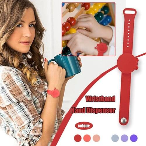 New Arrival Fashion Adult Kid Hand Wristband Liquid Dispenser 2020 Creative Handwash Gel Dispenser Bracelet Wristband FN60