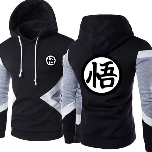 New Spring Autumn Fashion Anime Z Goku Hoodies Patchwork Men Pullover Sweatshirts Casual Cotton Hoody 5 Colors