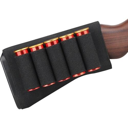 Hunting Shot gun Cartridge Belt Airsoft Tactical 5 Shot gun Shell 12 / 20GA Bandolier Gauge Ammo Holder Military gun accessories