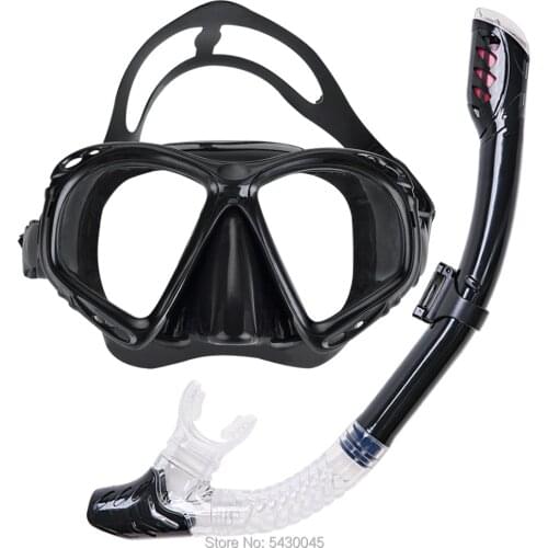 Professional Scuba Diving Masks Silicone Snorkel Anti-Fog Goggles Glasses Set Swimming Fishing Pool Equipment for Adult