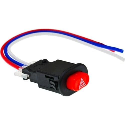 Motorcycle Hazard Light Switch Double Warning Flasher Emergency Signal Wires Motorcycle Accessories