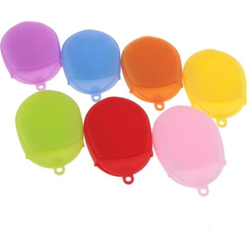 Silicone Face Bath Brush Body Scrubber Glove Anti Cellulite Shower Exfoliating Brush Scrub Skin SPA Massage Scrubber Sponge