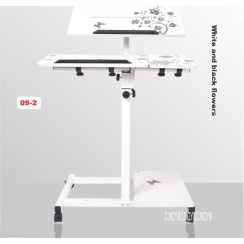 Computer Desk Height-Adjustable Desk Laptop Table Stand-up Folding Notebook Table Lift Bedside Mobile Table Lazy Modern Simple