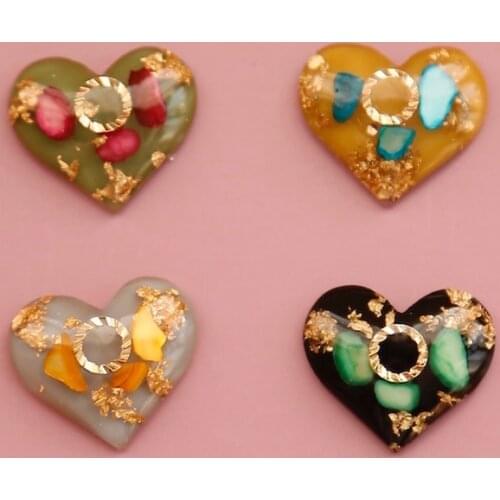 Japanese forest girl love enclosed, gentle and lovely temperament earrings diy hand-made resin patch jewelry accessories