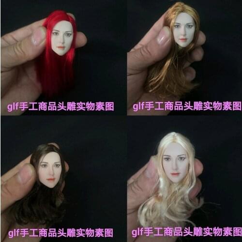 1/6 doll Europe and America beauty head carving model hair transplant beauty head carving 12 inch woman doll available in stock