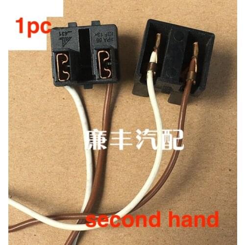 1pc second hand for Mercedes-Benz smart B200 B180 A180 GLK headlight H7 bulb plug low beam high beam light cable