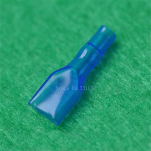 100pcs 6.3mm Welded Jacket Soft Terminal Protective Case Terminal Sheath Insulation Sleeve PVC Jacket