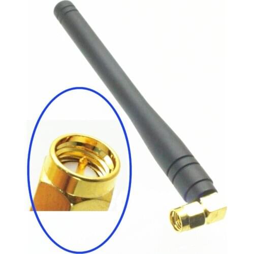 100PCS 433MHz GSM GPRS SMA Male Right Angle 10cm - 11cm Radio Antenna