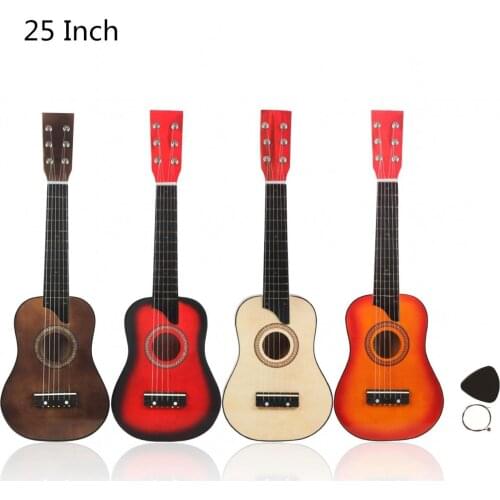 25 Inch Full timbre Basswood Acoustic Guitar with Bag Pick Strings